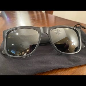 Ray-Ban Justin Matte Grey Frame / Silver Gradient Lenses RB4165 852/88 54-16 NEW